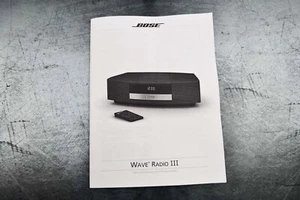 New Bose Wave Radio III manuale istruzioni per l'uso guida - Foto 1 di 3