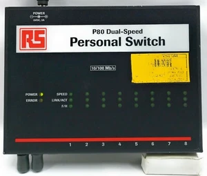 RS 398-6294 P80 dual speed pro personal network Switch 8 port - Picture 1 of 9