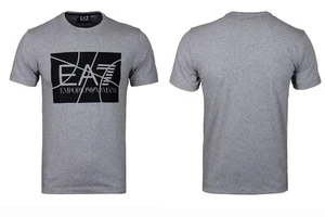 EA7 Mens Graphic Logo Grey Marl T-Shirt Size UK XL 40-41" Chest 6XPT89 PJ20Z - Picture 1 of 10