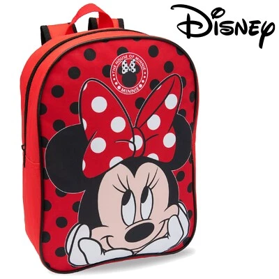 Disney Minnie Mouse Girls Backpack Kids School Bag Nursery Rucksack - Image 1 of 4