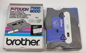 1x BROTHER TX-135 P-touch 12mm Farbband WHITE / CLEAR PT-7000, 8000, PT-PC - Bild 1 von 1