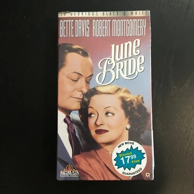 Bette Davis VHS Tape Movie - June Bride (New Factory Sealed) Foto 1 de 3
