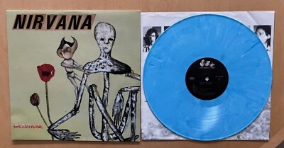 NIRVANA - INCESTICIDE ORIG 1992 LIGHT BLUE SWIRL COLORED LP W/INNER GRUNGE NM/NM - Image 1 of 2