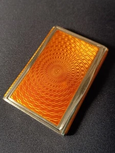 Splendida tabacchiera argento Art Decò Austria 1900 circa ,smalto guilloché - Foto 1 di 21
