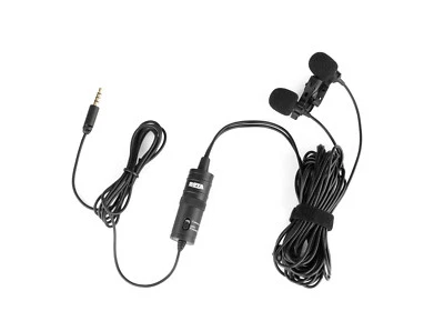 BOYA BY-M1DM Dual Lavalier Universal Microphone For Smartphones DSLR Cameras - Image 1 of 4