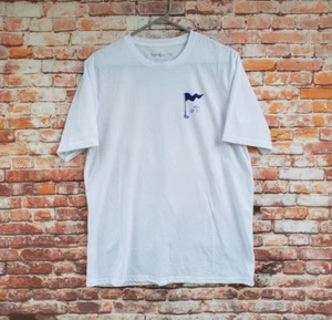 🔥 Walter Hagen Golf Pin Flag White Shirt Men's Large L I'll Take A Shot Golf - Picture 1 of 6