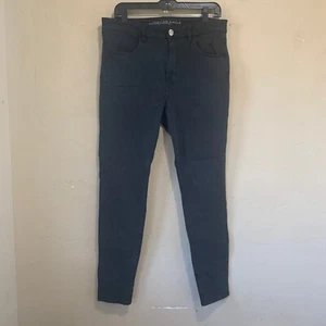 Women's American Eagle Super Stretch Hi-Rise Jeggings Sz 12 Long Black - Picture 1 of 5