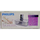 Phillips Docking Clock Radio System for iPod/iPhone Silver/Gray