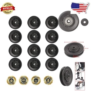 Professional Grade 90mm Bearing Pulley Wheels - 661.4 lbs Load Capacity (12 Pcs) - Picture 1 of 8