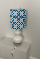 Blue And White Modern Geometric Lamp