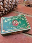 Vintage 1920's S. Fernandez & Co. Admiration Gems Tiny Cigar Box  ~2.5" x 4"
