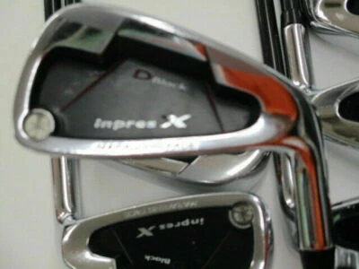 YAMAHA INPRES D BLACK JAPAN MODEL 6PC DX-508i R-FLEX IRONS SET GOLF CLUBS - Image 1 of 4