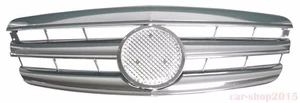 Fit for 07-09 Mercedes Benz S-Class W221 Front Grille CL Style Chrome & Silver - Picture 1 of 1