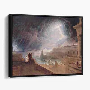 Seventh Plague of Egypt (1823) by John Martin Canvas Wall Art Print - Picture 1 of 7