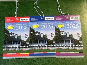 2025 Masters Badge Practice Round Tickets - Rory Mcilroy Wins Grand Slam - Picture 1 of 2