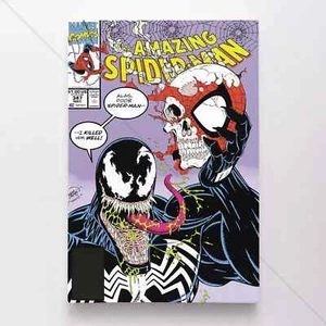 AMAZING SPIDER-MAN #347 POSTER 24"X36" Marvel Comics Eric Larson Rolled NEW - Picture 1 of 1