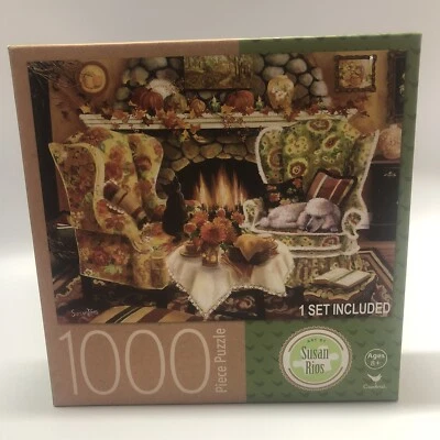 Cardinal Susan Rios Warmth Of Autumn 1000 Piece Dog Cat Home 20x27 In - Image 1 of 4