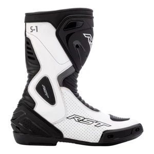RST S1 Mens CE Sport Touring Motorcycle Motorbike Boot White Black 3050 - Picture 1 of 6