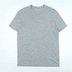 Autograph Womens Grey Cotton Basic T-Shirt Size L Crew Neck - Picture 1 of 10