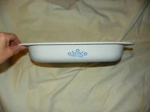 VINTAGE CORNING WARE BLUE CORNFLOWER P-21 ROASTING PAN CASSEROLE LASAGNA DISH - Picture 1 of 6