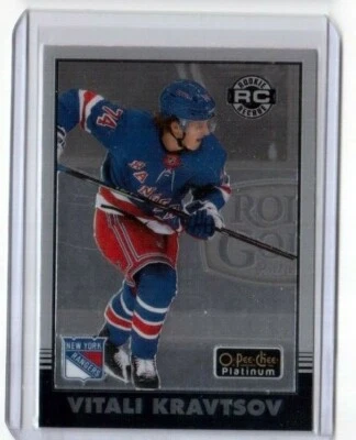 2020-21 O-Pee-Chee Platinum Retro Rookies Card R-77 Vitali Kravtsov NY Rangers - Image 1 of 2