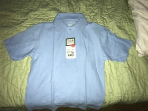 New Flynn & O'Hara Boy's Uniform School Short Sleeve Polo Shirt Youth Medium NWT - Picture 1 of 1