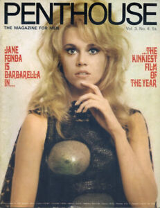 Vintage PENTHOUSE Magazine "Jane Fonda Barbarella edition"  1968 Vol 3 No 4