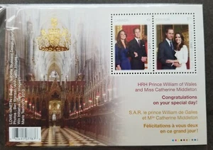 [SJ] Canada Royal Wedding Day 2011 William Kate (ms) MNH *overprint - Picture 1 of 5