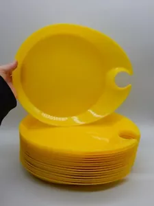 16 placas de picnic amarillas de colección Bodum Turner soporte para bebidas platos de fiesta plástico -E445 - Imagen 1 de 6