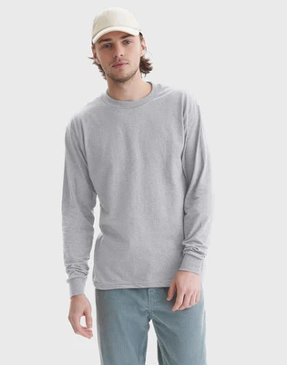 Hanes Beefy Men's Long Sleeve T-Shirt, Cotton - Image 1 of 4