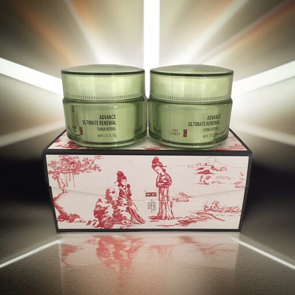 (2) Crema Renovadora Wei East China Herbal Ultimate 1,74 OZ con Caja de Regalo - RETIRADA Foto 1 de 4