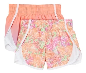 Athletic Works Girls Running Shorts Multicolor Size 10/12 Lined 2 Pair Set - Picture 1 of 12