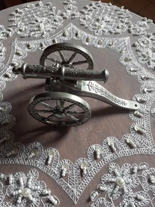 Vintage Canon With Detachable Gun Canon Silver Plated Made In England - Picture 1 of 8
