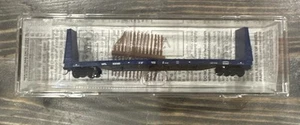N Scale Micro Trains 54110 61' 8" Bulkhead Flat Car Montana Rail Link MRL 62020 - Picture 1 of 4