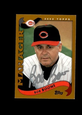 Bob Boone 2002 Topps Reds authentic autographed card - Image 1 of 2