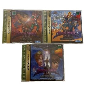 Shining Force Iii Ii Sega Saturn 3 Disc Set