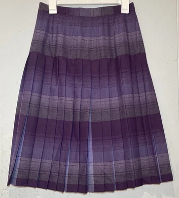 Falda midi de lana reversible plisada Pendleton Heritage de colección talla 8 edición limitada Foto 1 de 4