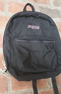 Mochila JanSport de Colección Negra Bolsa para Libros Escuela Universitaria Hecha en EE. UU. 1994 10/94 - Imagen 1 de 12