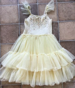 NEW Kid size 4 girls lined sequinned dress lightweight - Picture 1 of 6