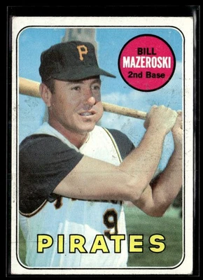 1969 Topps Bill Mazeroski EX-EX/MT Set Break #335 Foto 1 de 2