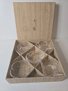 Hoya Crystal Sorbet Set (5) Scatola Originale - Giappone - Foto 1 di 8