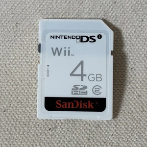 Sandisk 4GB Gaming SD Card For Nintendo DS Wii Gaming Memory Card Class 2 OEM - Picture 1 of 2