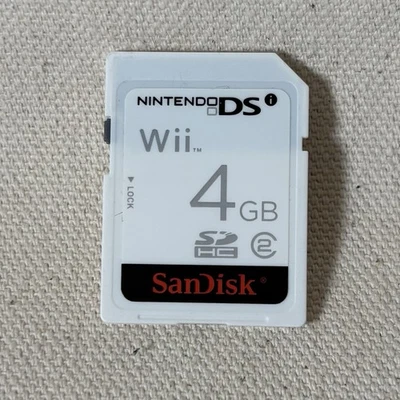 Sandisk 4GB Gaming SD Card For Nintendo DS Wii Gaming Memory Card Class 2 OEM - Image 1 of 2