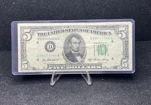 $5 1950-A 1 D/A BLOCK (w) CLEVELAND CIRC. Z127 - Picture 1 of 2