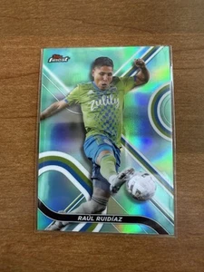 2022 Topps Finest MLS Refractor Raul Ruidiaz Seattle Peru Soccer Teal 54/75 - Bild 1 von 2
