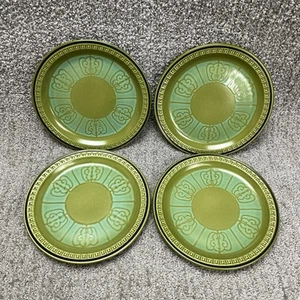 "4 platos de ensalada vintage de gres esmeralda Contessa 1911 retro mod MCM Japón 7,5""" - Imagen 1 de 6