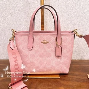 Mini bolso de mano Coach City nuevo con etiquetas en lona exclusiva CW032 - Imagen 1 de 7