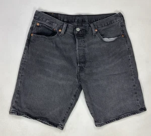 Levi's 501 Denim Jean Shorts Men 33 Black 36512 0230 - Picture 1 of 8