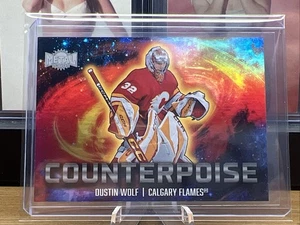 2024-25 DUSTIN WOLF SkyBox Metal Universe Counterpoise #26 Calgary Flames - Picture 1 of 14
