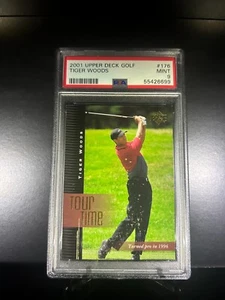 2001 Upper Deck Tiger Woods #176 Golf - PSA 9 - Picture 1 of 2